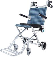 Wheelchair, Aluminum Alloy Wheelchair, Portable and Portable Multi-Function Elderly Disabled Scooter, Nursing Car Swing Away Footrests