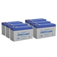 Power Sonic 12V 7AH Sealed Lead Acid Battery Fits - Verizon Fios - Fish Finder - Scooter - 6 Pack