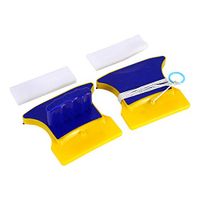 Glass Cleaner, Fydun Square-Shape Double-Side Magnetic Glass Cleaner Wiper with 2 Extra Cleaning Cotton for Window