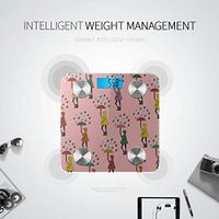 Bluetooth Smart Scale Cartoon Cute Romantic Funny Raincoat Scales Digital Weight Body Fat Composition Monitor Analyzer with Smartphone App for Body Management-396 Lbs