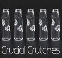 5pcs, Glass Filter Tips, Crucial Crutches, American Made Flat Mouth Rolling Crutch