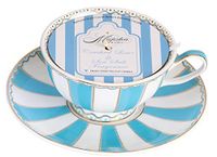MAJESTEA & CO. CRUSHED LIME & SEA SALT FRAGRANCE, Tea cup Candle tea cup, candles, candle, tea cups, scented candles, candles, bath and body works, yankee candle, tea set, soy candles, tea sets (Blue)