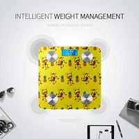 LYAOE Bluetooth Body Fat Scale Monkey Pineapple Pattern Smart Wireless Scale with LCD Display Measuring Body Weight Bmi and Health Digital Scale