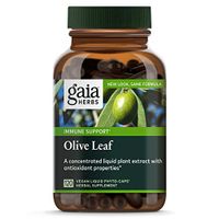 Gaia Herbs Olive Leaf, 680mg Vegan Capsules, 120 Count - Daily Immune Support and Cardiovascular Health Supplement, Natural Vegan Antioxidant Support