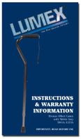 Graham Field 5943A Adjustable Offset Canes - Nitrile Grip (Pack of 6)
