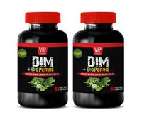 Estrogen Blocker Pills for Men - DIM Plus BIOPERINE Complex for Men and Women - dim Testosterone Booster - 2 Bottles 120 Capsules