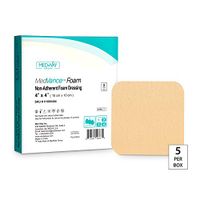 MedVance TM Foam – Waterproof Non-Adhesive Hydrophilic Foam Dressing 4"X4" Box of 5 dressings