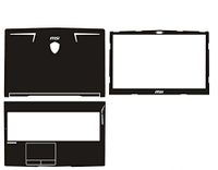 Special Laptop Black Carbon fiber Vinyl Skin Stickers Cover Guard for New MSI GE63 GE63VR 15.6" 2017 release