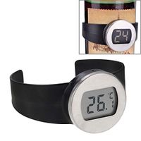 Medical Temperature Thermometers Digital LCD Monitor Celsius Bottle Thermometer, Suitable for Bottle Diameter: 2.5-3inch Thermometers