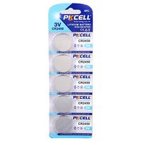 CR2450 3V Lithium Button Cell Battery for Dive Computer,Flameless Candles (5)