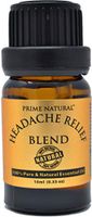 Prime Natural Headache Relief Essential Oil Blend 10ml / 0.33oz - Natural Pure Undiluted Therapeutic Grade for Aromatherapy, Scents & Diffuser - Tension, Relaxation, Stress Relief, Anxiety Relief