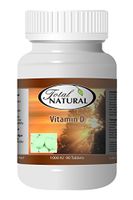 Vitamin D 1000 iu 90 Count Tablets [2 Bottles] by Total Natural, Safe and Natural Vitamin D/Bone Support Health Supplement, GMP Premium Ingredients