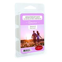 CANDLE WARMERS ETC. Aromatherapy Scented Wax Melts, Romance | 100% Soy Wax Scented with Geranium & Pink Currant Essential Oils