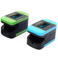 FDA Certification Oximeter Oximeter Finger Clip Type - Blood Oxygen Saturation Meter Oxygen Heart Rate Monitor Home Intelligent Power Saving oximeter Finger New (Green)