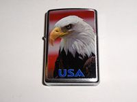 American Eagle Patriotic USA Flag Zippo Lighter