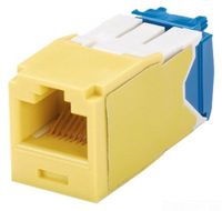 Panduit CJ6X88TGYL Category-6A 8-Wire TG-Style Jack Module, Yellow