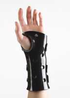 Corflex Poly Cast Wrist/Hand Orthosis (black) X- Large Left 9-10"