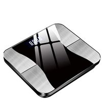 DYW Digital Scale Household Precision Digital Weight Scale Human Body Scale with LCD Display 200Kg / 440Lb (Color : Black)