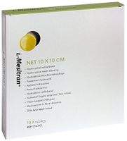L-Mesitran Net Hydro-Active Mesh Dressing with 30% Medical Grade Honey. Hydrogel Pad for Healing, Soothing & Anti-Inflammatory Properties – for Chronic, Acute and Deep Wounds Size 4" x 4" - Box of 10