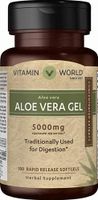 Vitamin World Aloe Vera Gel 100 Softgels, Digestion Support, Herb Supplement, Rapid-Release, Gluten Free