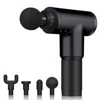 AN-FLY Professional Muscle Massage Gun, Powerful Handheld Deep Tissue Massager for Athletes Deep Relaxation, Percussion Neck Back Muscle with 6 Adjustable Speed Levels and 4 Massage Heads (Black)