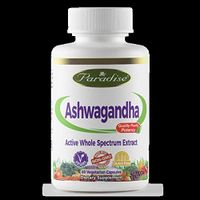 Paradise Herbs Ashwagandha 1.5% With Anolides Vegetarian Capsules, 60 Count