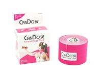 CanDo Kinesiology Tape, 2" x 16.5 ft, Pink, 1 Roll