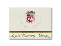 Signature Announcements Loyola University, Chicago Graduation Announcements, Platinum style, Elite Pack 20 with Loyola U., Chicago Seal Foil