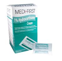 Medi-First MS60730 1 Percent Hydrocortisone Anti-Itch Cream Pack, 0.9 gm Packets (144)