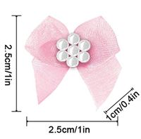 18 Color Pre-Tied Pink Satin Gift Bows (Pack of 50)