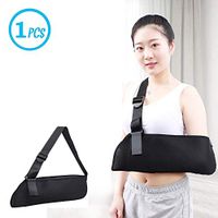 LUNLUNA Arm Sling,Adjustable Arm Elbow Wrist and Shoulder Support Braces,Shoulder Damage Shoulder Holder, Dislocation, Broken and Strained, Black,One Size