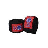 XIAONINGMENG High Elastic Bandage, Boxing Muay Thai Bandage, Hand Strap 5 Meters, Rose Red/Black/Gray, The Best Choice for Boxing Enthusiasts (Color : Black)
