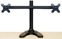 EZM Deluxe Dual Monitor Mount Stand Free Standing with Grommet Mount Option up to 28"(002-0018)