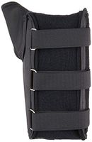 Rolyan Workhard Wrist and Thumb Spica Splint for Right Wrist, Quality Durable Leather Thumb & Wrist Support with Padded Lining for Tendonitis, Inflammation, Carpal Tunnel, Tendinitis, X-Small