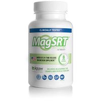 Jigsaw Health - MagSRT - Premium, Organic, Slow Release Magnesium - Active, Bioavailable Magnesium Malate Tablets - 60 Tablets