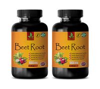 Lower Blood Pressure Supplements - Beet Root 1000MG - Healthy Cardiovascular Function - Beetroot for Liver - 2 Bottles 240 Capsules