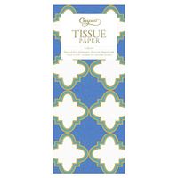 Caspari Casablanca Tissue Paper in Blue, 16 Sheets Included