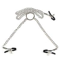 Household Body Massage Tool with Clamps (Silver)