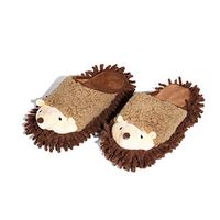 Fivtyily 1 Pair Microfiber Mop Slippers Chenille Dusting Cleaning Slippers