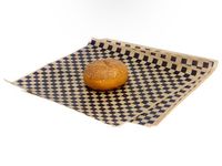 Dry Waxed Deli Paper Sheets - Paper Liners for Plasic Food Basket 12" x 12" (1000, Black and Brown Chekered)