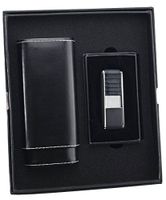 Visol "Naturale" and "Track" Cigar Case and Lighter Gift Set