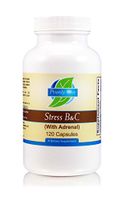 Priority One Vitamins Stress B & C 120 Capsules - B Complex with Whole Gland Adrenal to Support Healthy Nerves, Skin, Eyes, gastrointestinal, and Brain Functions.*