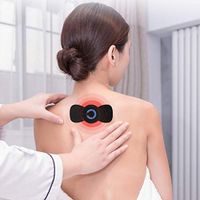 wumedy Mini Electric Shoulder Neck Massage Pad Cervical Waist Leg Vibration Massager Back Massagers
