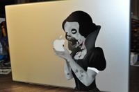 Zombie Princess Decal for 15" Macbook - vinyl sticker