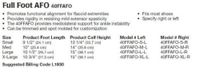 Full Foot AFO, Large Left