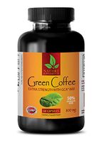 Fat Burning Supplements for Women - Green Coffee Bean Extract - Extra Strength GCA 800 MG - Green Coffee Bean Supplements - 1 Bottle (60 Capsules)