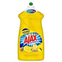 Ajax Ultra Triple Action Liquid Dish Soap, Lemon - 52 Fluid Ounce