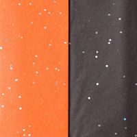 Halloween Gift Tissue Paper 8 Sheet Confettie Duo Orange Black