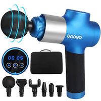 GOOGO Muscle Massage Gun, Handheld Deep Tissue Percussion Massager, Electric Body Massager Cordless Super Quiet for Muscle Soreness and Stiffness, 8 Speed Level, Included Carring Case