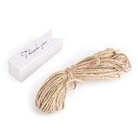 Delaman Gift Tags Tags Pendant Thank You Hang Tags 7x2cm, 100 Pieces, for Wedding, Thanksgiving Day (Color : White)